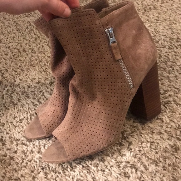 Jessica Simpson Shoes - Jessica Simpson suede peep toe heels